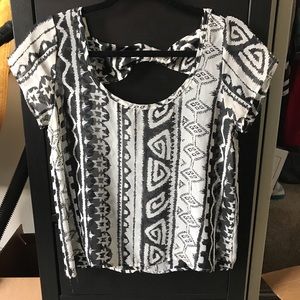 Aztec Print Blouse